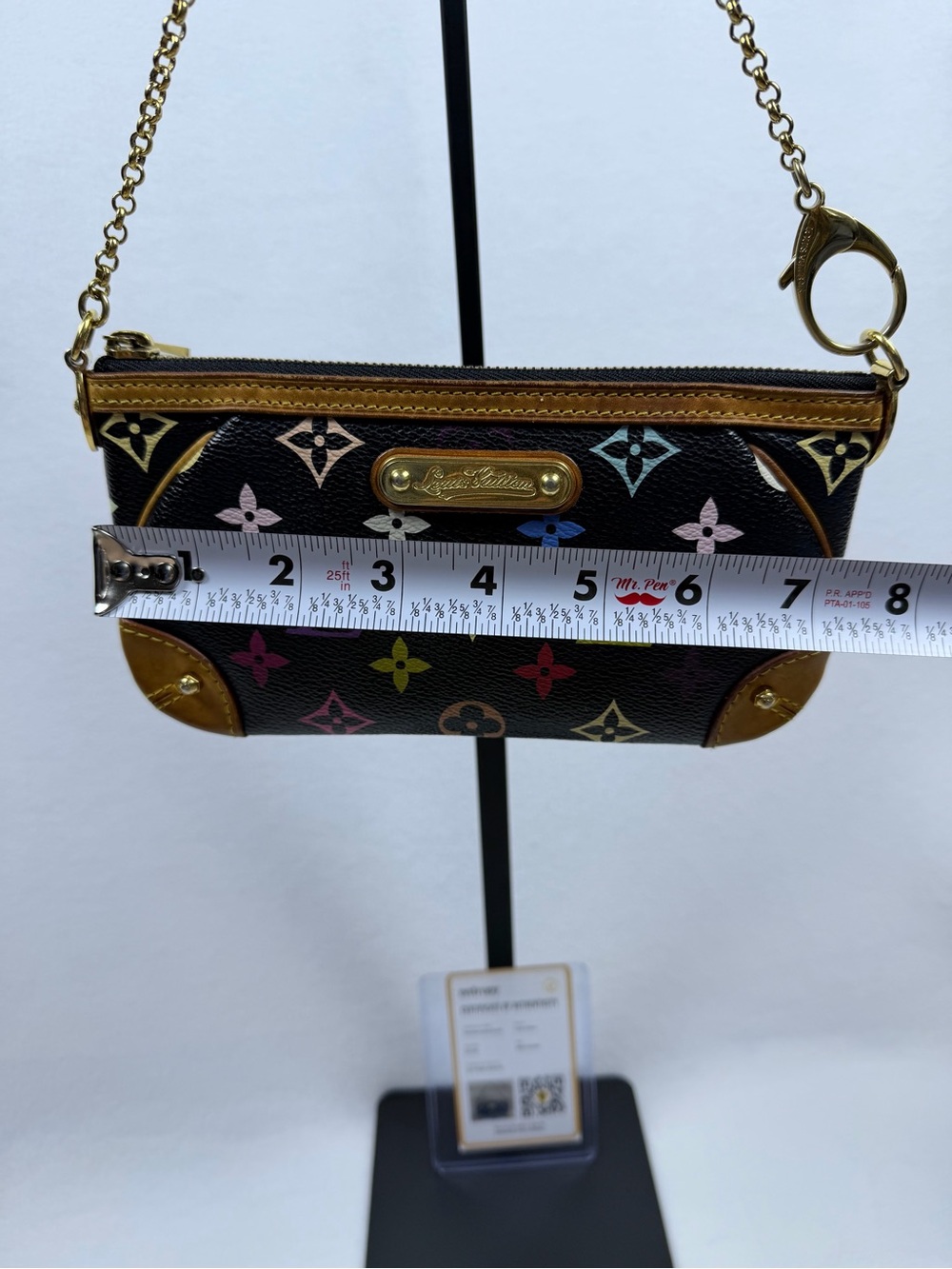 Louis Vuitton Monogram Multicolor Murakami Black Milla Pochette MM Full Set - Picture 14 of 16